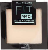 maybelline fit me matte+poreless pressed powder 105 natural ivory - Makeup Stash Pakistan