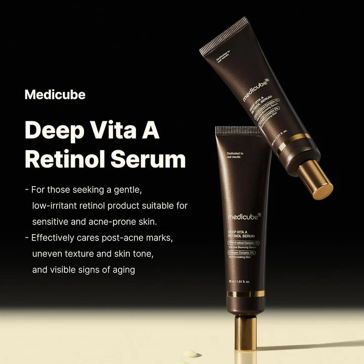 Medicube Deep Vita A Retinol Serum 30ml - Makeup Stash Pakistan
 Medicube Deep Vita A Retinol Serum 30ml - Makeup Stash Pakistan