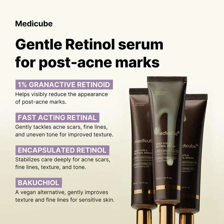 Medicube Deep Vita A Retinol Serum 30ml - Makeup Stash Pakistan
 Medicube Deep Vita A Retinol Serum 30ml - Makeup Stash Pakistan