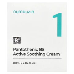 Numbuzin – No. 1 Pantothenic B5 Active Soothing Cream 80ml - Makeup Stash Pakistan