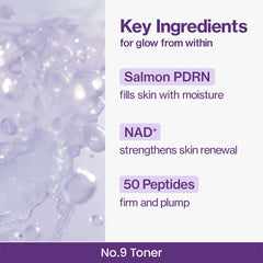 PDRN Toner, Glow Boosting Toner, Hydrating Toner, Skin Repair Toner, Korean Skincare, Radiant Skin, Anti Aging Toner, Elasticity Care, 150ml Toner, Smooth Skin - Makeup Stash Pakistan