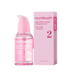 Numbuzin - No.2 Rose PDRN Collagen Plumping Serum 30ml - Makeup Stash Pakistan