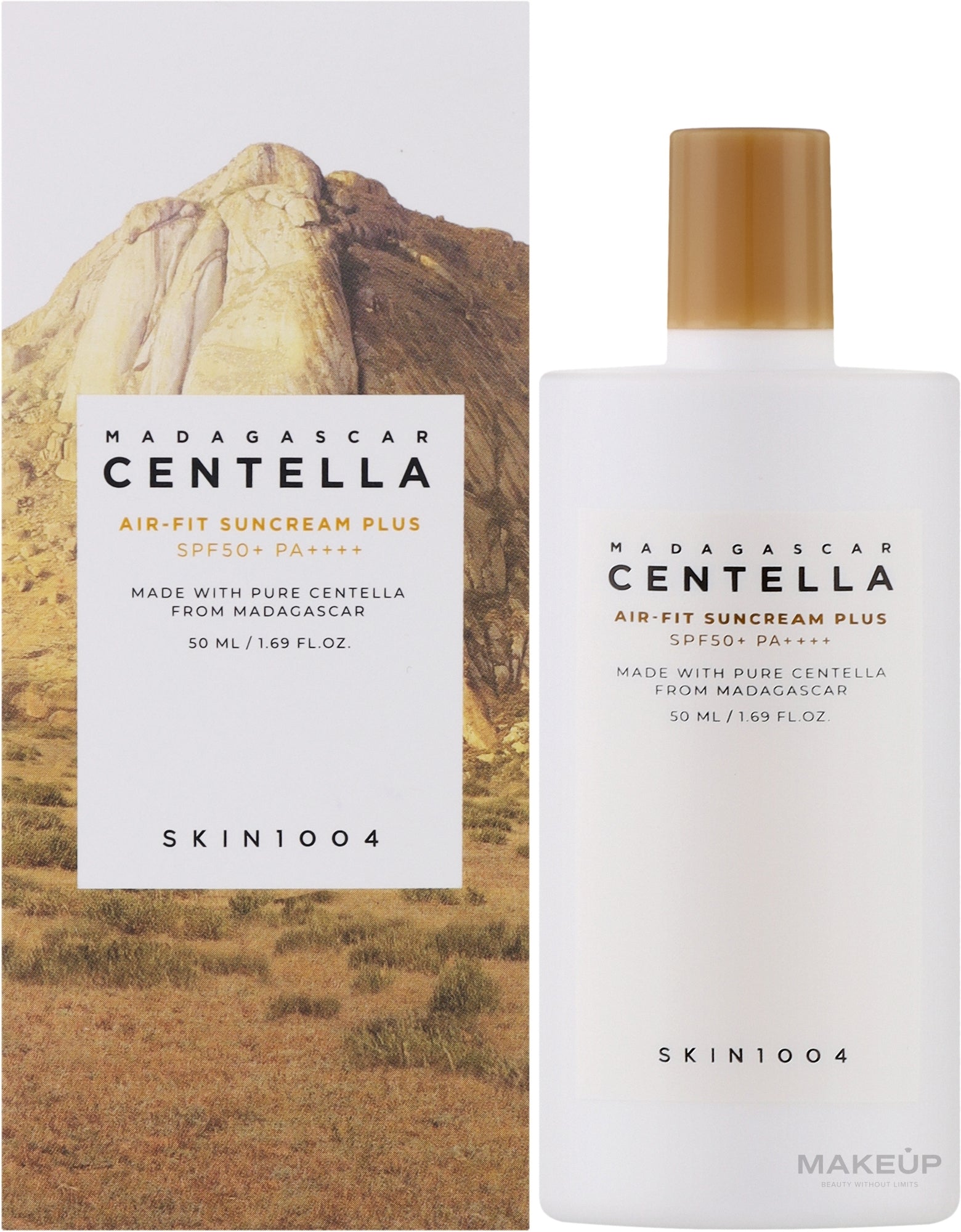 SKIN1004 Madagascar Centella Air-Fit Suncream Plus SPF50+ PA++++  50ml - Makeup Stash Pakistan