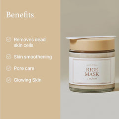 I'm from - Rice Mask 110g - Makeup Stash Pakistan