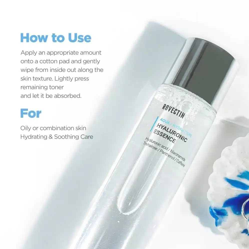 Rovectin - Aqua Hydration Hyaluronic Essence 180ml - Makeup Stash Pakistan Rovectin - Aqua Hydration Hyaluronic Essence 180ml - Makeup Stash Pakistan