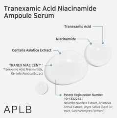 APLB - Tranexamic Acid Niacinamide Ampoule Serum 40ml - Makeup Stash Pakistan