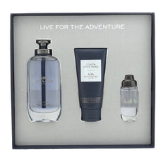 Coach Open Road Men 3-Piece Gift Set – EDT 100ml + EDT 15ml + Shower Gel 100ml