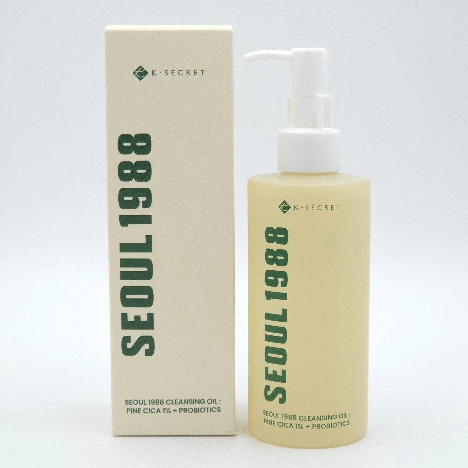 K-Secret - Seoul 1988 Pine Cica 1% + Probiotics Cleansing Oil 200ml - Makeup Stash Pakistan