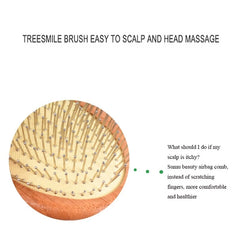 Steel Needle Brush, Detangling Hair Brush, Scalp Massage Brush, Wooden Hair Brush, Hair Care Tools, Anti Frizz Brush, Hair Styling Brush, Wet Dry Hair Brush, Hair Grooming Tools, Smooth Hair Brush - Makeup Stash Pakistan