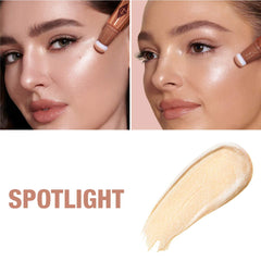 Highlighter, Beauty Light Wand Spotlight, liquid highlighter, Charlotte Tilbury Spotlight, glowing makeup, dewy skin highlighter, face illuminator, champagne highlighter, luxury makeup, radiant glow makeup, makeup highlighter wand - Makeupstashpk