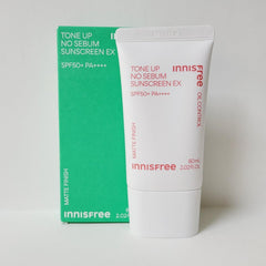 Innisfree - Tone-Up No Sebum Sunscreen Ex SPF50+ PA++++ 60ml - Makeup Stash Paakistan