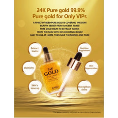 Anjo - 24K Gold Prime Ampoule 90ml - Makeup Stash Pakisatan