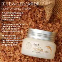 The Face Shop - Rice Ceramide Moisturizing Cream 50ml - Makeup Stash Pakistan