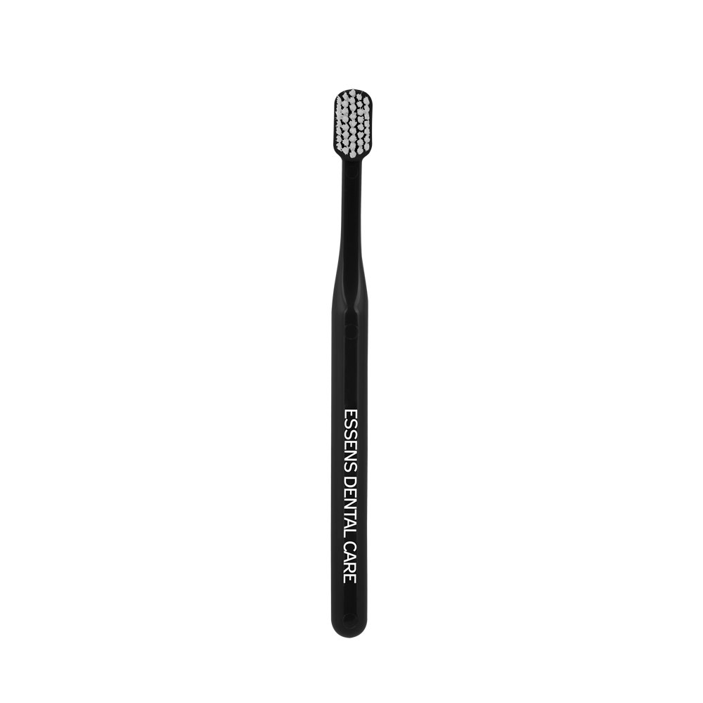ESSENS Extra Soft Toothbrush - Black/Grey - Makeup Stash Pakistan