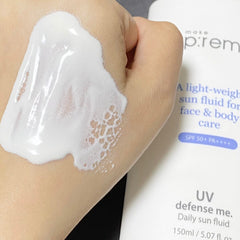 Make.Prem - A Light-Weight Sun Fluid For Face & Body Care UV Defense me 150ml