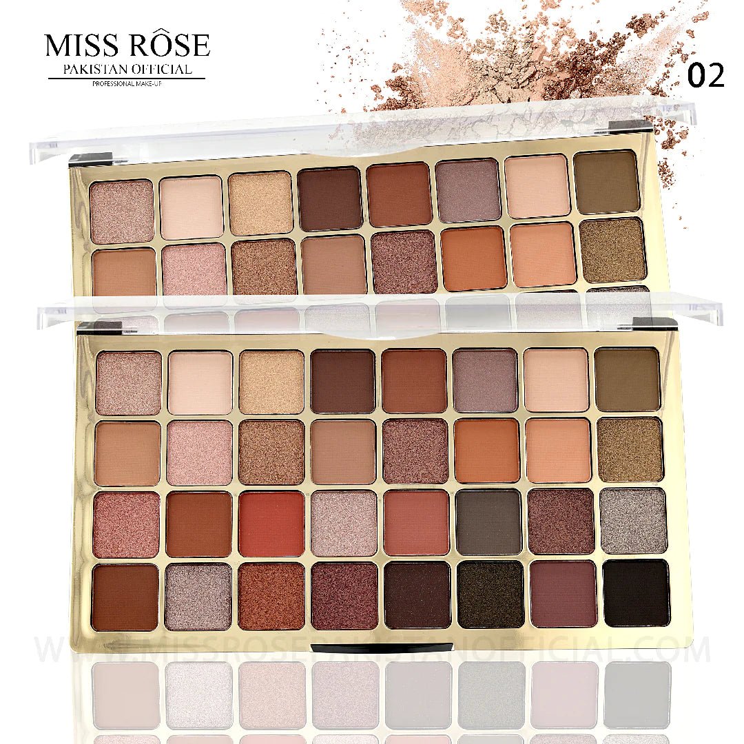 Miss Rose 32 Color Eye Shadow Palette - Makeup Stash Pakistan - Miss Rose