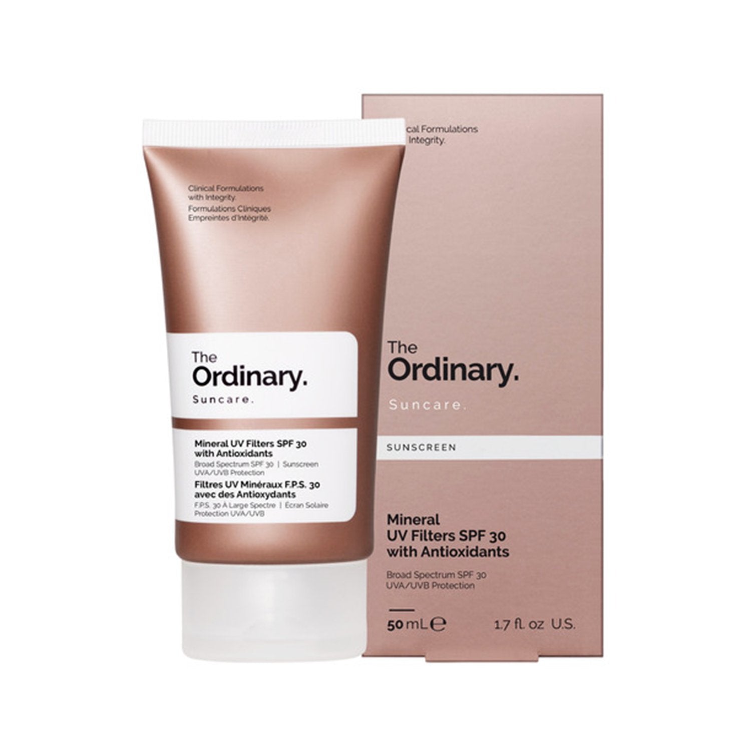 The Ordinary Mineral UV filters SPF 30 with Antioxidants 50ML - Makeup Stash Pakistan - The Ordinary