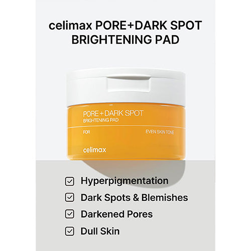 Celimax - Pore+Dark SpotBrightening Pad 40pads - Makeup Stash Pakistan