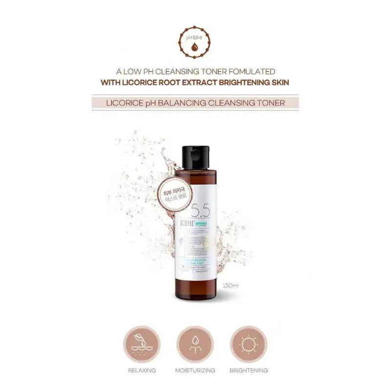 Acwell - Licorice Ph Balancing Cleansing Toner 150 ML - Makeup Stash Pakistan