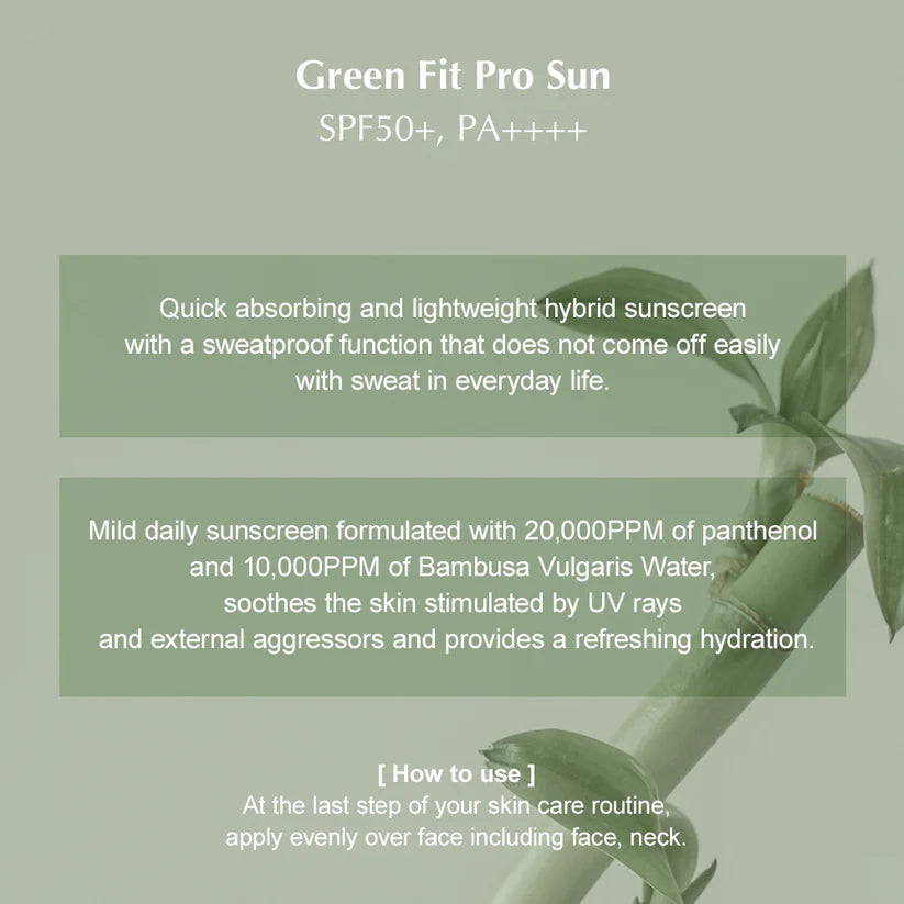 Kaine - Green Fit Pro Sun 55ml-Makeup Stash Pakistan