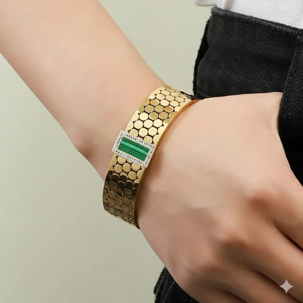 Bracelets , Handcuff, Stainless steel, Makeup Stash Pakistan