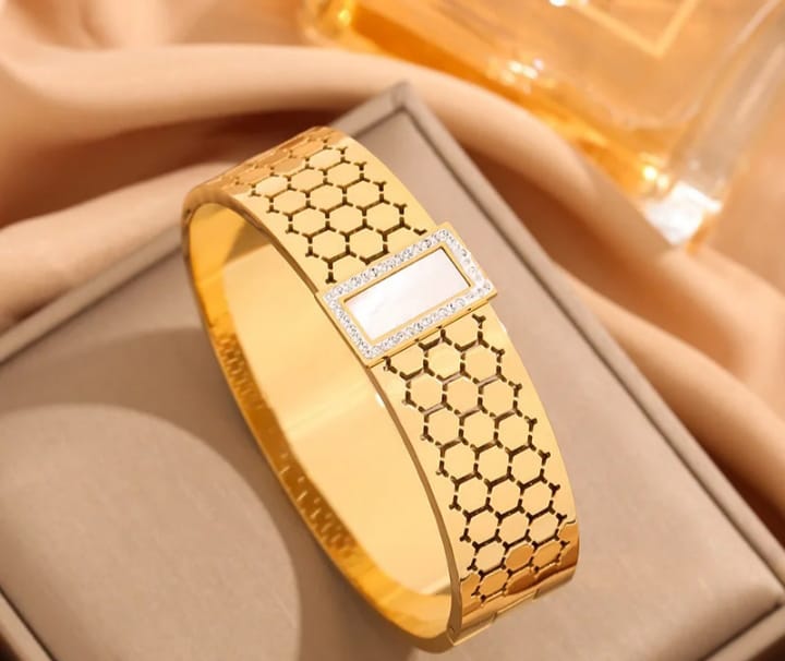 Bracelets , Handcuff, Stainless steel, Makeup Stash Pakistan