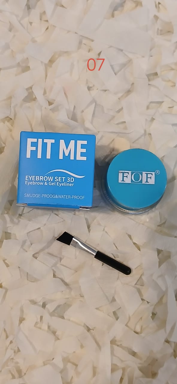 Fit Me Eyebrow Set 3D Eyebrow & Gel Eyeliner Sky Blue - Makeup Stash Pakistan