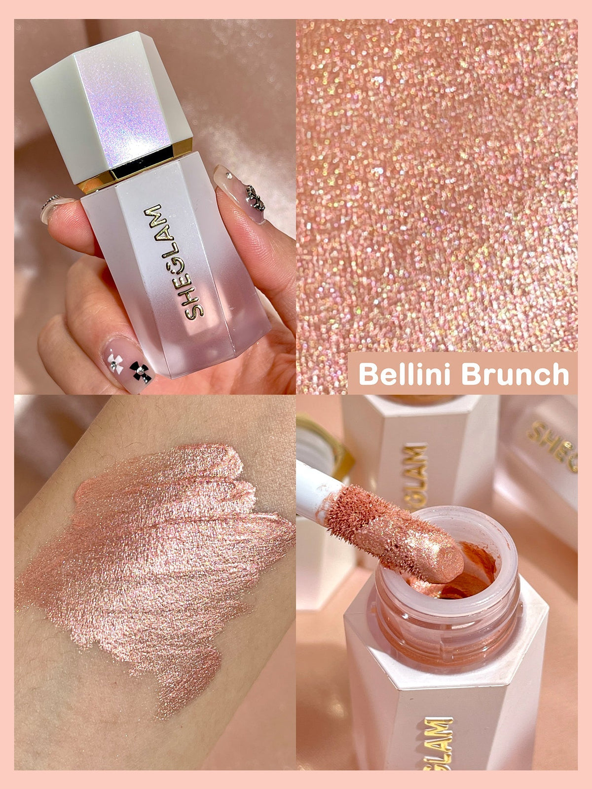 Sheglam,Liquid Highlighter,Glowing Skin,Dewy Glow,Long-lasting,Lightweight,Makeupstashpk