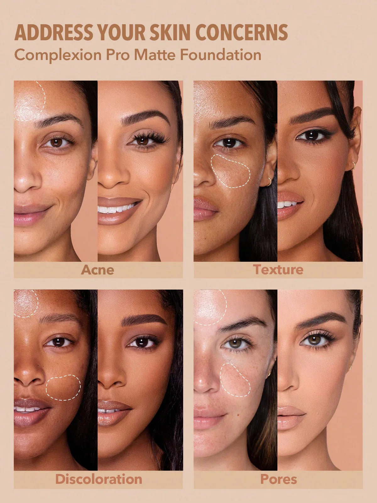 Matte Foundation ,  Full Coverage  , Lightweight  , combination skin. , flawless finish , Makeupstashpk