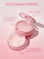 SHEGLAM, SHEGLAM Makeup, SHEGLAM Setting Powder, Insta-Ready Powder, Bubblegum Setting Powder, Bubblegum Duo, Face Setting Powder, Under Eye Setting Powder, Setting Powder Duo, Brightening Powder, Pink Setting Powder, Blurring Powder, Finishing Powder - Makeupstashpk