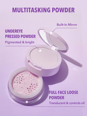 SHEGLAM, SHEGLAM Setting Powder, Insta-Ready Powder, Face Setting Powder, Under Eye Setting Powder, Setting Powder Duo, Taro Setting Powder, Brightening Powder, Blurring Powder, Finishing Powder, Loose Powder, Pressed Powder, Face Makeup, Makeup Setting Powder, Oil Control Powder, Matte Powder, Under Eye Powder, Beauty Products, Makeup Essentials - Makeupstashpk