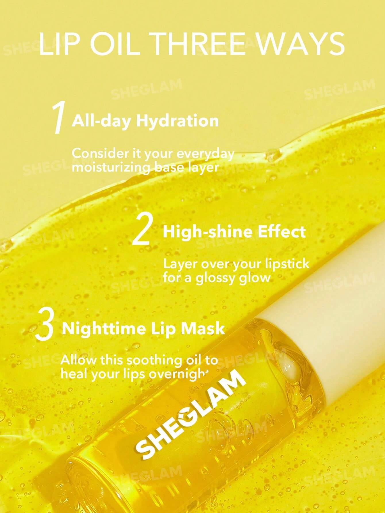 Sheglam,Hydrating,Lip Oil,Glossy Lips,Grapefruit Glow,Makeupstashpk