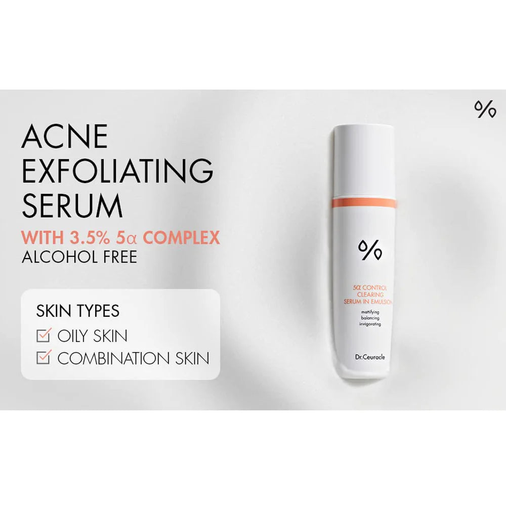 Dr.Ceuracle - 5α Control Clearing Serum in Emulsion 100ml - Makep Stash Pakistan