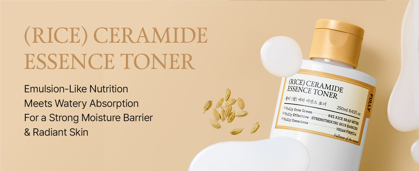 FUlly - Rice Ceramide Essence Toner 250ml - Makeup Stash Pakistan