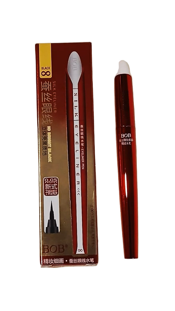 BOB Silk Unlimited Eyeliner Gel Pen 3D Super Black Fast Dry Liquid Eye Liner - Makeup Stash Pakistan