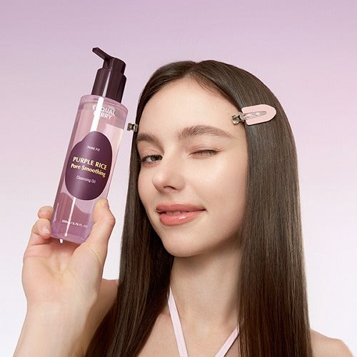 Eqqualberry cleansing oil, purple rice cleansing oil, oil cleanser Korean, pore cleansing oil, makeup remover oil, deep cleansing face oil, double cleanse oil, pore refining cleanser, gentle oil cleanser,Makeupstashpk