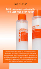 Nineless MELA-PRO Rice & TXA Toner 200ml – Brightening & Hydrating Toner