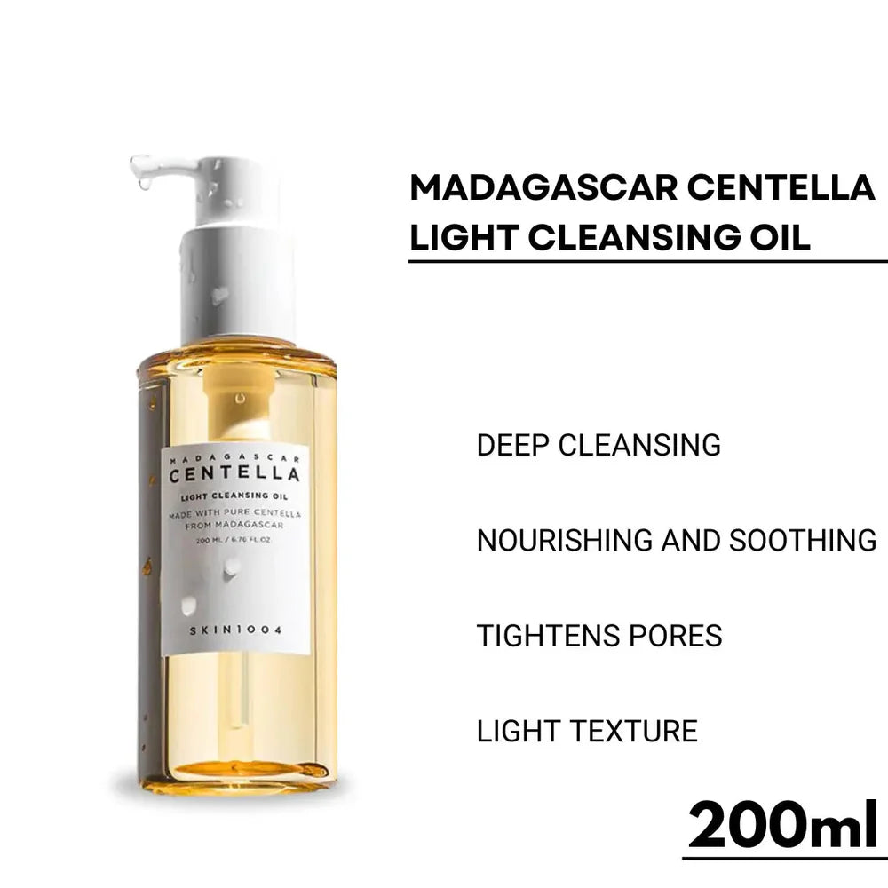 Skin1004 Madagascar Centella Light Cleansing Oil 200ml - Makeup Stash Pakistan