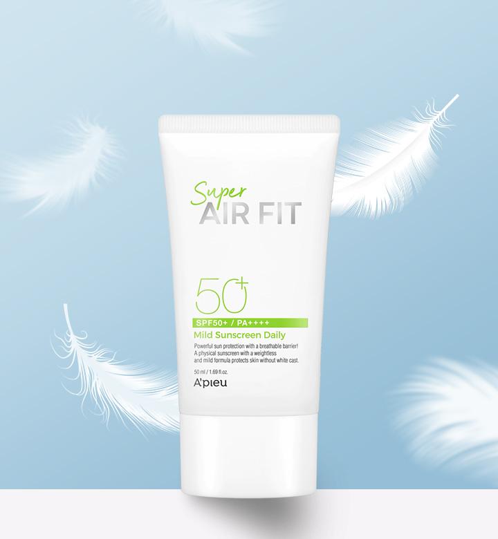 Apieu Super Air Fit Mild Sunscreen Daily Ex 50ml - Makeup Stash Pakistan