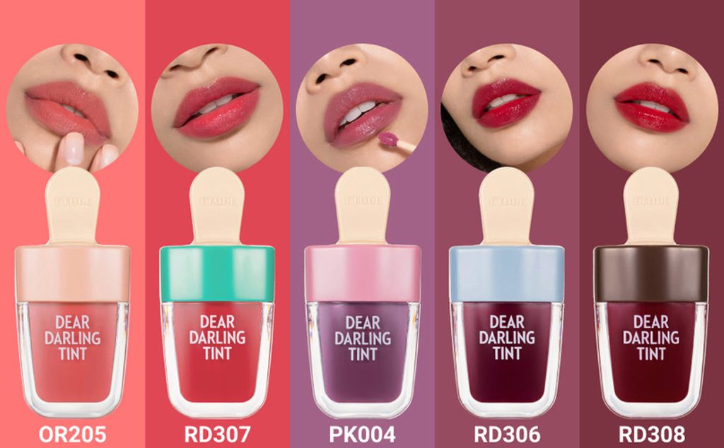 Etude House - Dear Darling Water Gel Lip Tint Ice Cream OR205 4.5g - Makeup Stash Pakistan