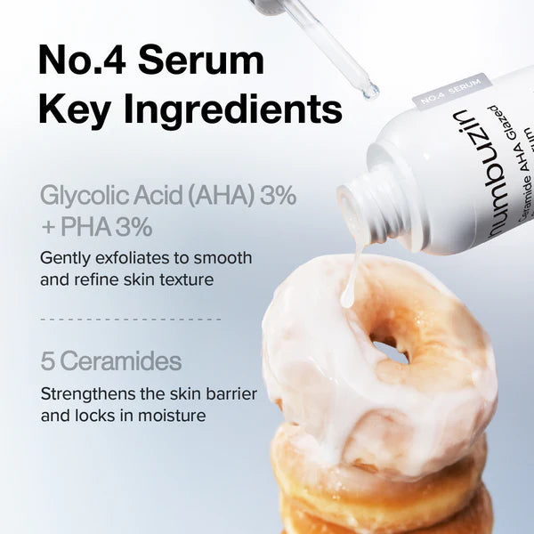 Numbuzin - No.4 Ceramide AHA Glazed Skin Prep Serum 30ml - Makeup Stash Pakistan
