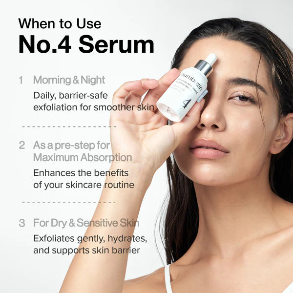 Numbuzin - No.4 Ceramide AHA Glazed Skin Prep Serum 30ml - Makeup Stash Pakistan

