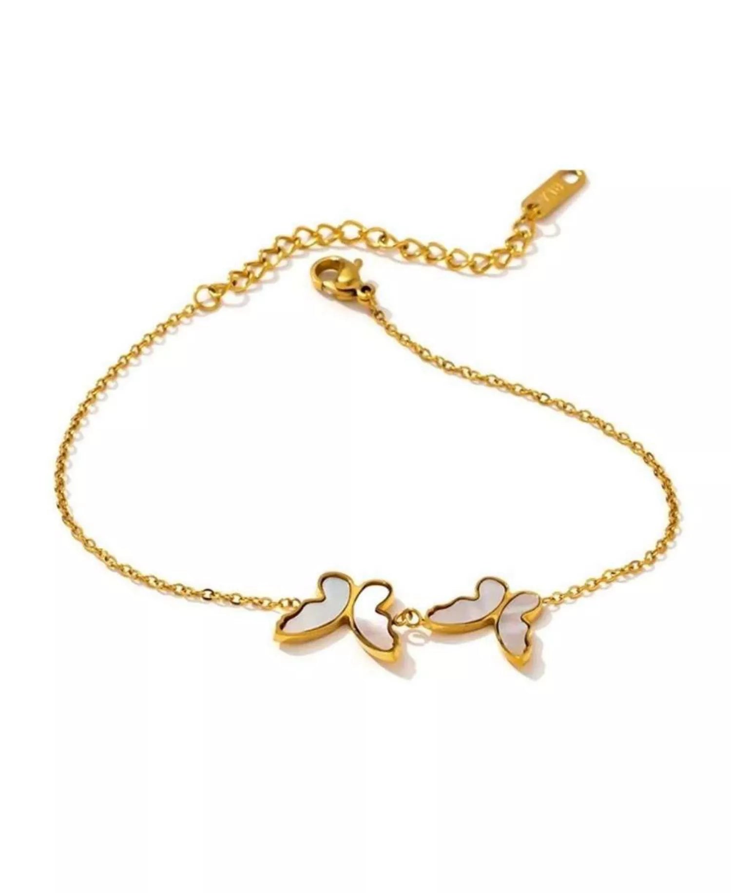 butterfly bracelet women, seashell bracelet, gold bracelet women, elegant bracelet, nature inspired jewelry, butterfly jewelry, dainty bracelet, women fashion jewelry - Makeup Stash Pakistan