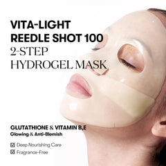 VT Hydrogel Mask, VT Reedle Shot Mask, Brightening Hydrogel Mask, Korean Glow Mask, 2 Step Mask Korea, Vita Light Mask, VT Cosmetics Mask, Glass Skin Mask Korea, Hydrating Sheet Mask, Skin Brightening Mask, Korean Skincare,Makeupstashpk