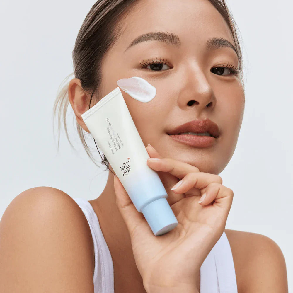 Aqua Fresh Sunscreen, SPF50 PA++++, Rice Sunscreen, Korean Sunscreen, Lightweight Sunscreen, No White Cast Sunscreen, Hydrating Sunscreen, Daily Sun Protection - Makeup Stash Pakistan