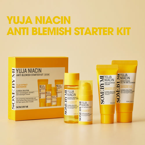 Some By Mi - Yuja Niacin Anti Blemish Strater Kit (4 items)-Makeup Stash Pakistan