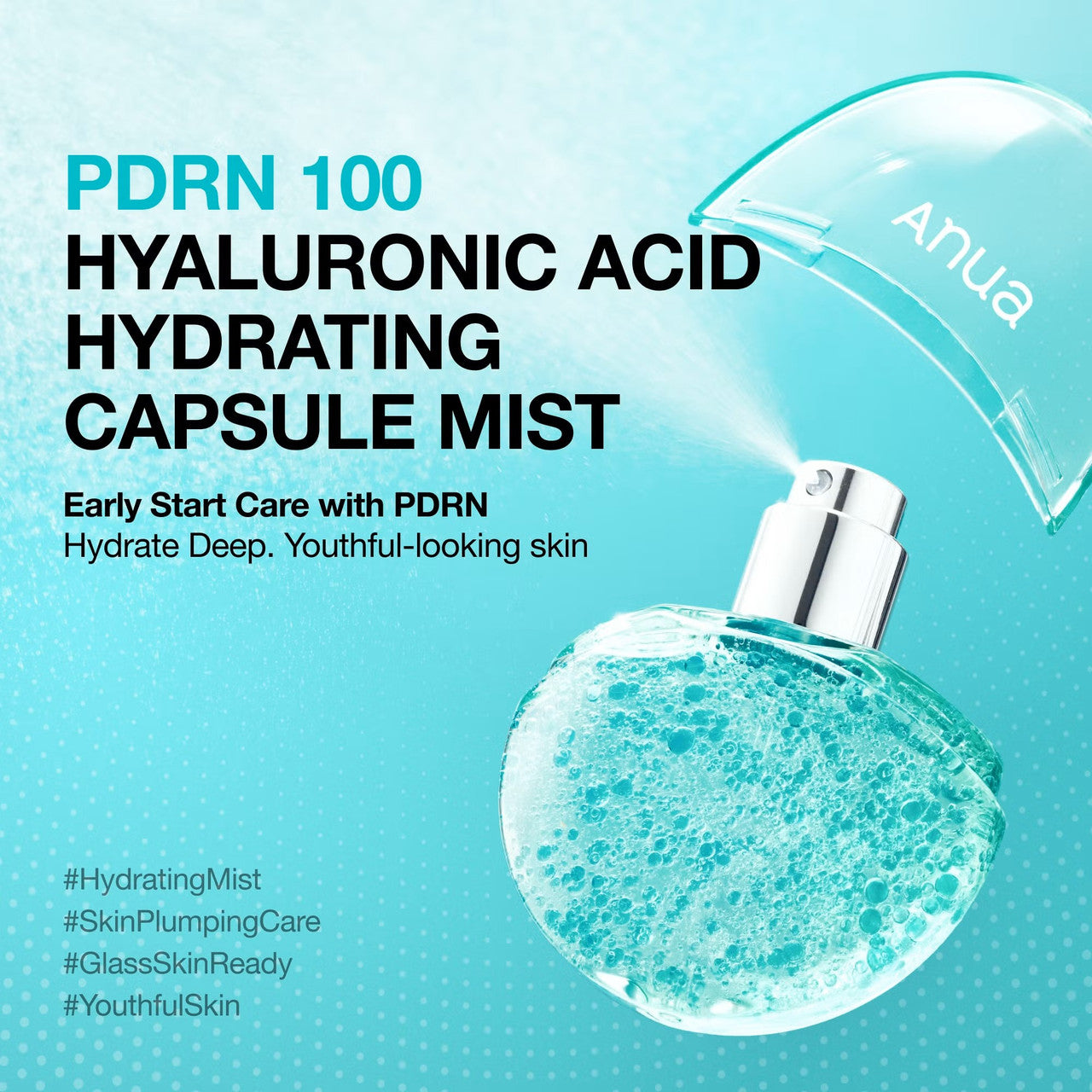 ANUA PDRN Capsule Mist 30ml | Travel Size Hydrating Korean Face Mist for Glow & Skin Repair