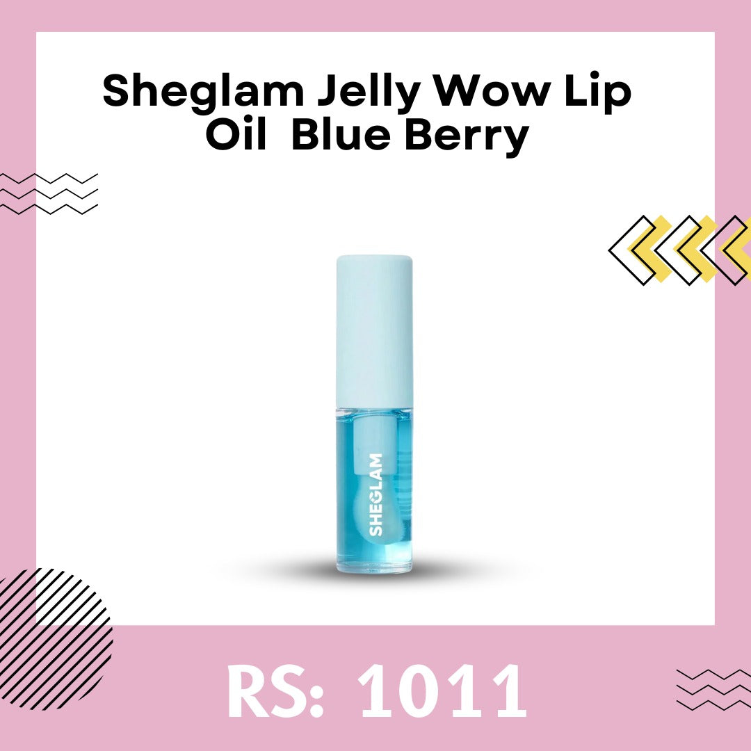 Sheglam Jelly Wow Lip Oil Blue Berry- Makeup Stash Pakistan