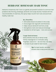 Herbenic Rosemary Hair Tonic 250ml - Makeup Stash Pakistan