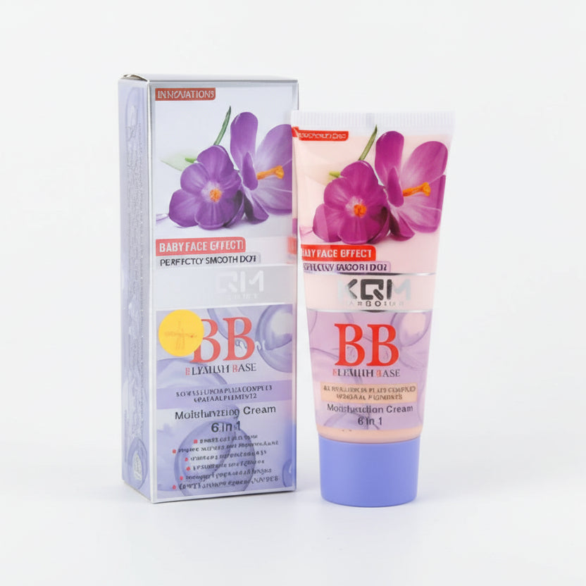 XQM BB Blemish Base 6-in-1 Flower Cream 65ml – Brightening, Moisturizing, Concealer, Oil Control, Smooth Skin Tone BB Cream